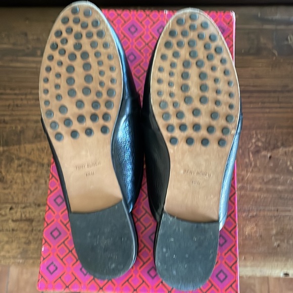 Tory Burch Black Leather Mules - Picture 4 of 6